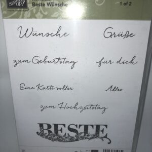 Beste Wünsche - Stempelset Stampin' Up!